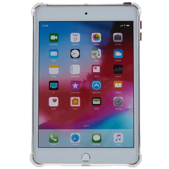 For iPad mini 4 / mini (2019) 7.9 inch Airbag Tablet Case Down Jacket Design Drop-proof Clear TPU Cover - 3