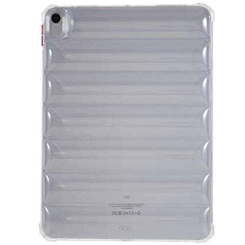 Soft TPU Tablet Case for iPad Air (2020) / (2022) , Airbag Down Jacket Design Drop-proof Clear Tablet Cover - 1