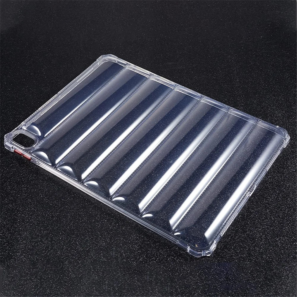 Soft TPU Tablet Case for iPad Air (2020) / (2022) , Airbag Down Jacket Design Drop-proof Clear Tablet Cover - 5