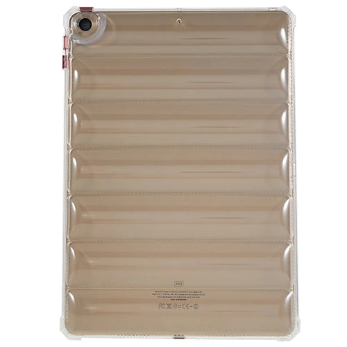 For iPad 10.2 (2021) / (2020) / (2019) Transparent Tablet Case Airbag Down Jacket Design TPU Back Cover - 1