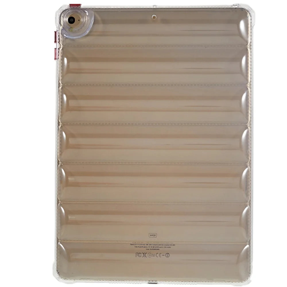 For iPad Air (2013) / Air 2 / iPad 9.7-inch (2017) / (2018) TPU Case Airbag Down Jacket Design Clear Tablet Cover - 1