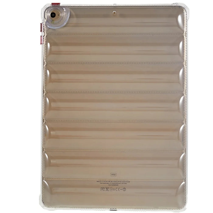 For iPad Air (2013) / Air 2 / iPad 9.7-inch (2017) / (2018) TPU Case Airbag Down Jacket Design Clear Tablet Cover - 1