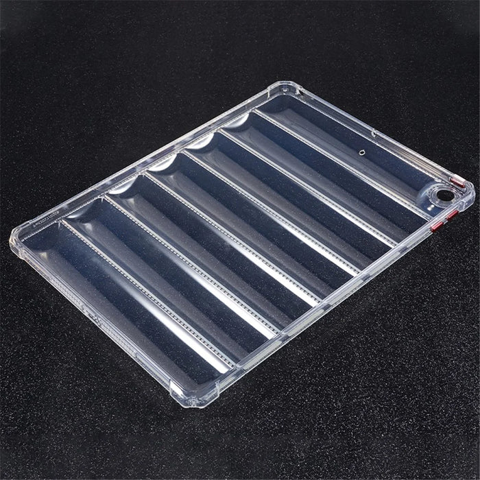 For iPad Air (2013) / Air 2 / iPad 9.7-inch (2017) / (2018) TPU Case Airbag Down Jacket Design Clear Tablet Cover - 7