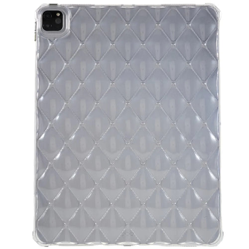 TPU Tablet Case for iPad Pro 12.9 (2022) / (2021) / (2020) Airbag Diamond Texture Clear Anti-drop Cover - 1