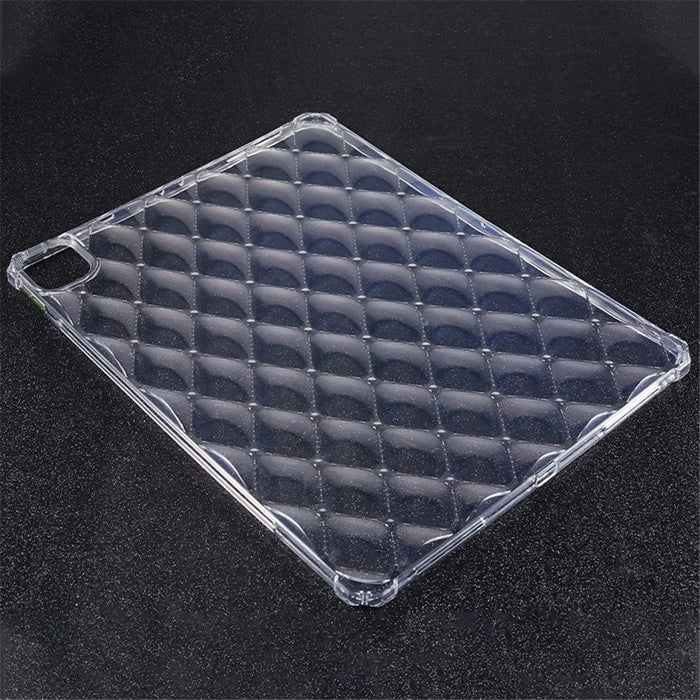 TPU Tablet Case for iPad Pro 12.9 (2022) / (2021) / (2020) Airbag Diamond Texture Clear Anti-drop Cover - 5