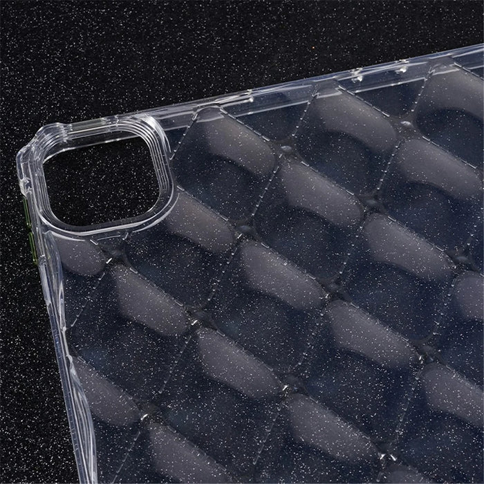 TPU Tablet Case for iPad Pro 12.9 (2022) / (2021) / (2020) Airbag Diamond Texture Clear Anti-drop Cover - 7
