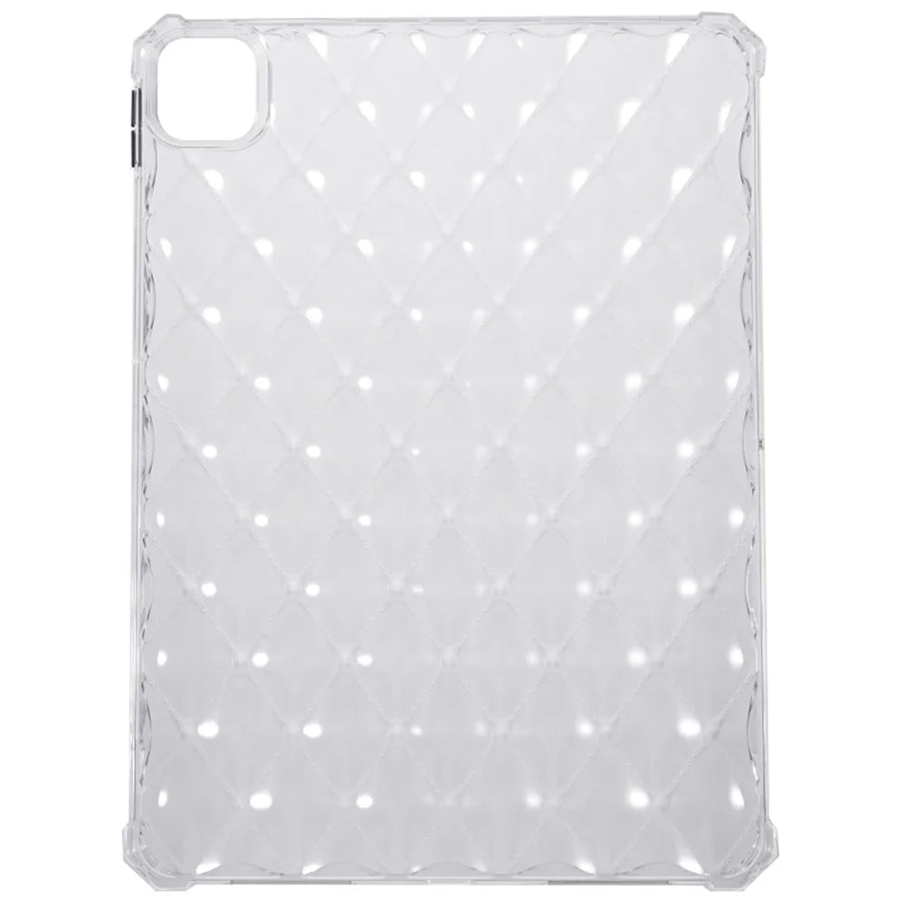 For iPad Pro 11 (2020) / (2021) / (2022) TPU Tablet Case Airbag Diamond Texture Transparent TPU Tablet Cover - 2