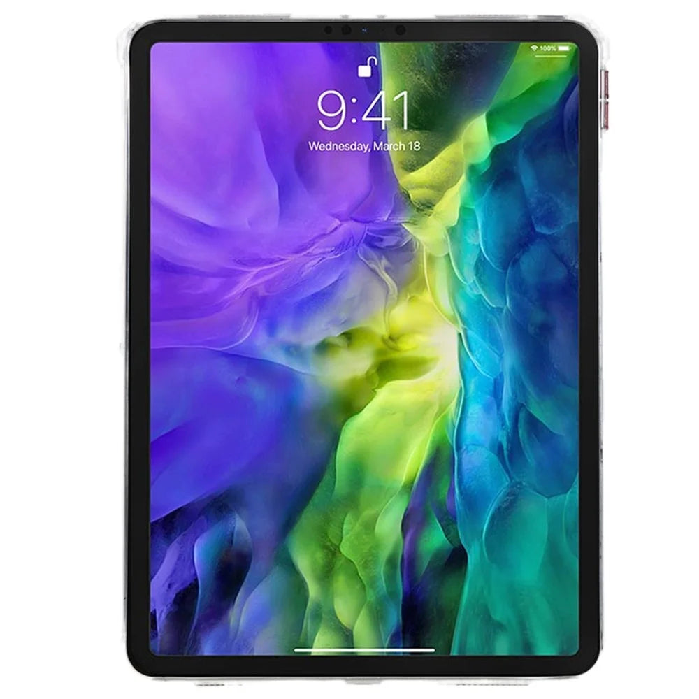 For iPad Pro 11 (2020) / (2021) / (2022) TPU Tablet Case Airbag Diamond Texture Transparent TPU Tablet Cover - 3