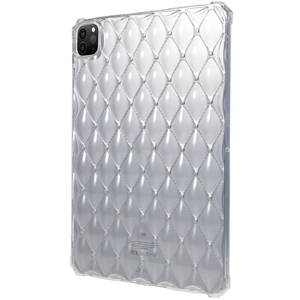 For iPad Pro 11 (2020) / (2021) / (2022) TPU Tablet Case Airbag Diamond Texture Transparent TPU Tablet Cover - 4