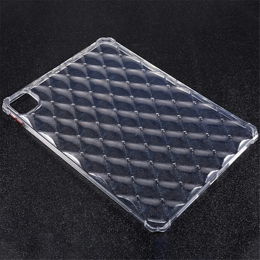 For iPad Pro 11 (2020) / (2021) / (2022) TPU Tablet Case Airbag Diamond Texture Transparent TPU Tablet Cover - 5