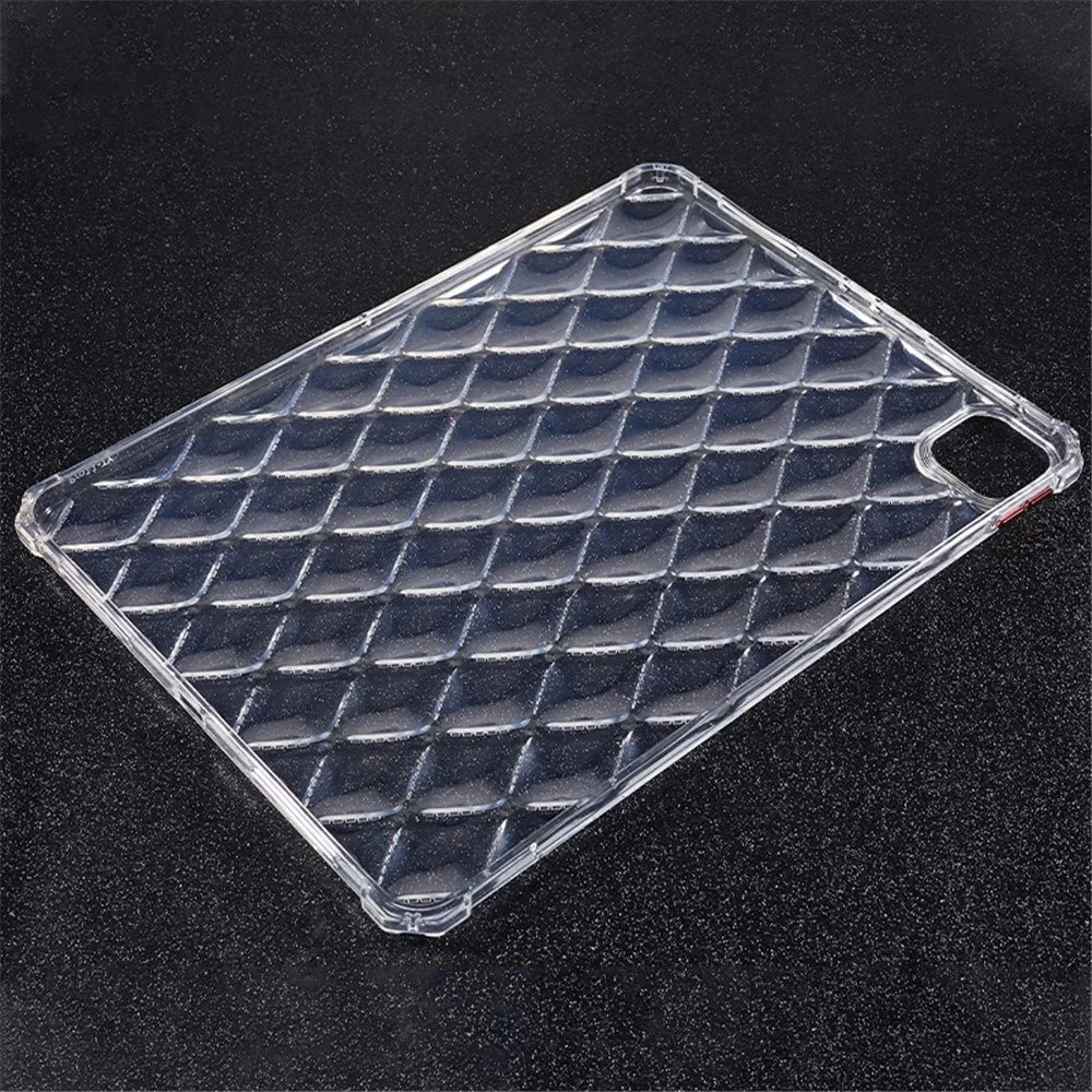 For iPad Pro 11 (2020) / (2021) / (2022) TPU Tablet Case Airbag Diamond Texture Transparent TPU Tablet Cover - 6