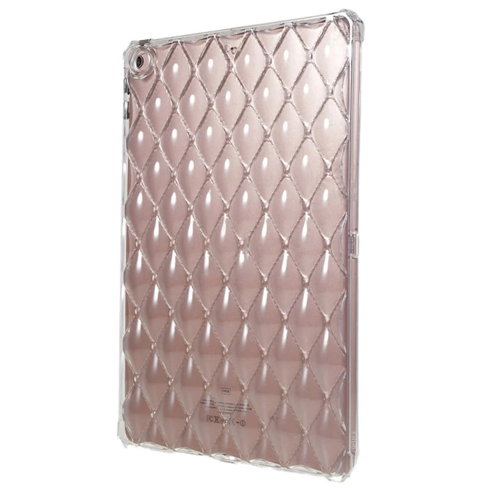For iPad 10.2 (2021) / (2020) / (2019) Airbag Diamond Texture Anti-drop Cover Soft TPU Clear Tablet Case - 4