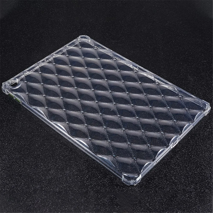 For iPad 10.2 (2021) / (2020) / (2019) Airbag Diamond Texture Anti-drop Cover Soft TPU Clear Tablet Case - 5