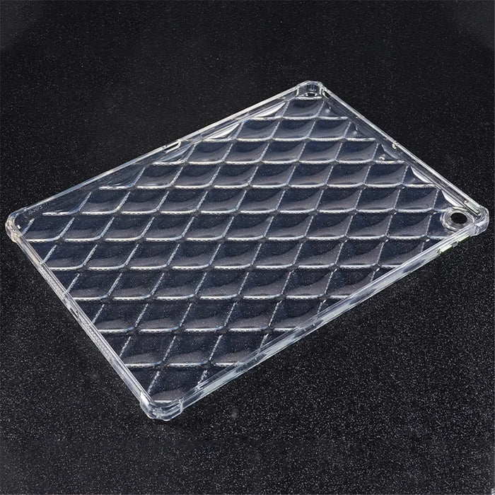 For iPad 10.2 (2021) / (2020) / (2019) Airbag Diamond Texture Anti-drop Cover Soft TPU Clear Tablet Case - 6