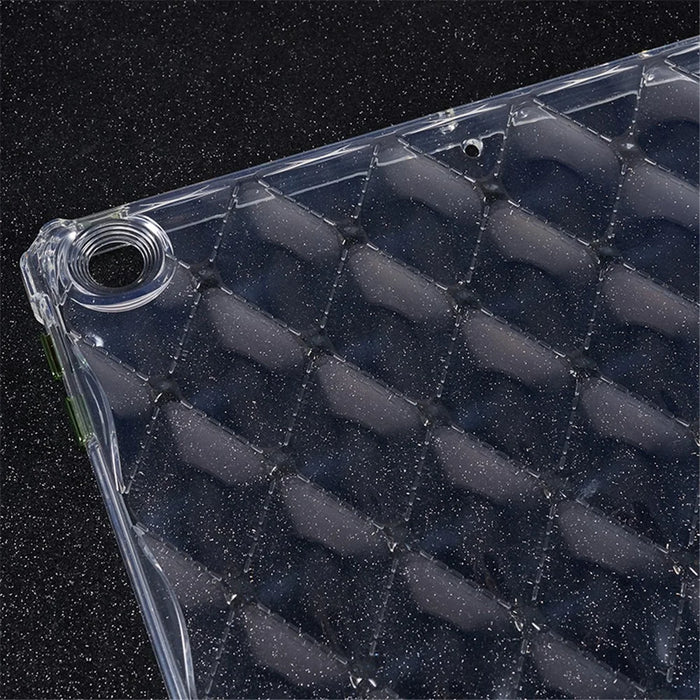 For iPad 10.2 (2021) / (2020) / (2019) Airbag Diamond Texture Anti-drop Cover Soft TPU Clear Tablet Case - 7