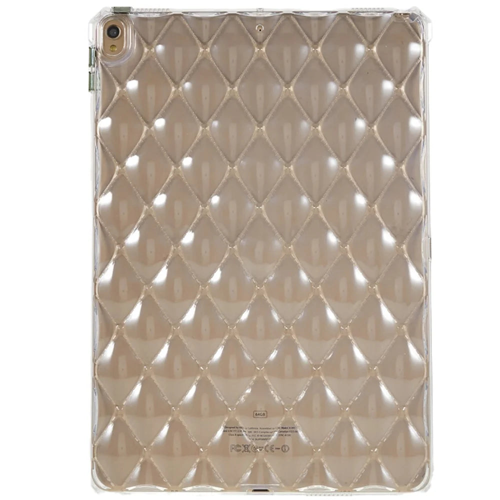 For iPad Air 10.5 inch (2019) / Pro 10.5-inch (2017) Airbag Diamond Texture Tablet Cover TPU Clear Drop-proof Case - 1