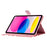 For iPad (2025) / 10.9 (2022) PU Leather Tablet Cover Dots Pattern Stand Smart Cover with Card Holder - White / Multi-Color Dots - 3