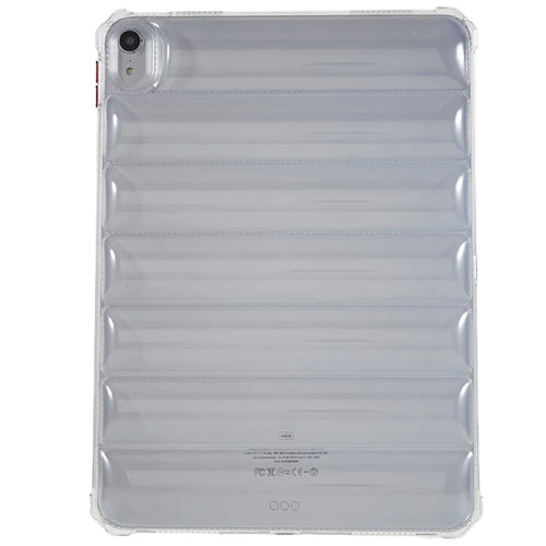 For iPad (2025) / 10.9 (2022) Soft TPU Clear Tablet Case Airbag Down Jacket Design Anti-Drop Cover - 1