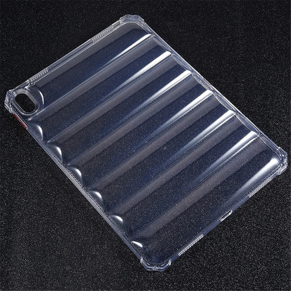 For iPad (2025) / 10.9 (2022) Soft TPU Clear Tablet Case Airbag Down Jacket Design Anti-Drop Cover - 5