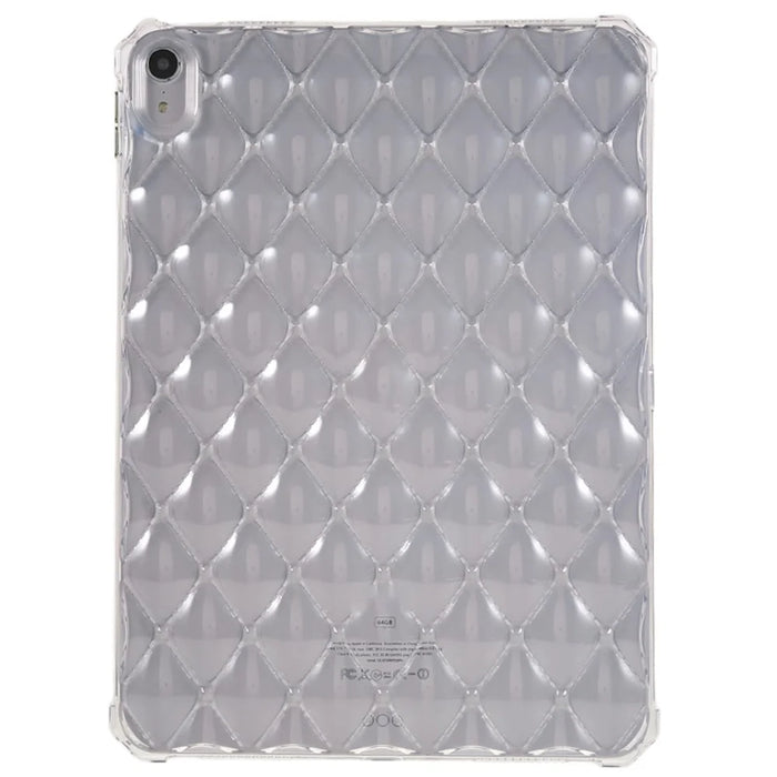 For iPad (2025) / 10.9 (2022) Airbag Diamond Texture Tablet Anti-Drop Cover Soft TPU Clear Back Case - 1