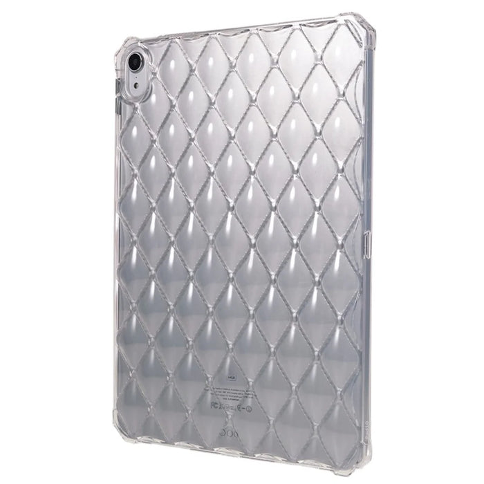 For iPad (2025) / 10.9 (2022) Airbag Diamond Texture Tablet Anti-Drop Cover Soft TPU Clear Back Case - 4