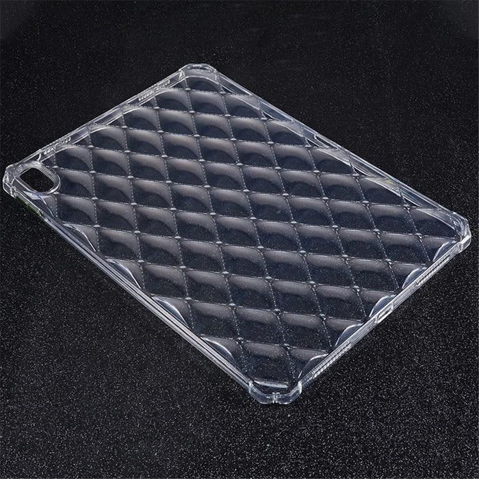 For iPad (2025) / 10.9 (2022) Airbag Diamond Texture Tablet Anti-Drop Cover Soft TPU Clear Back Case - 6