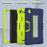For TCL Tab 8 4G / Tab 8 LE (Model 9137W) / Tab 8 WiFi (Model 9132X) Kickstand Tablet Case Robot Style Silicone + PC Color Contrast Protective Cover - Navy Blue / Yellowgreen - 3