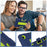 For TCL Tab 8 4G / Tab 8 LE (Model 9137W) / Tab 8 WiFi (Model 9132X) Kickstand Tablet Case Robot Style Silicone + PC Color Contrast Protective Cover - Navy Blue / Yellowgreen - 4