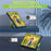 For TCL Tab 8 4G / Tab 8 LE (Model 9137W) / Tab 8 WiFi (Model 9132X) Kickstand Tablet Case Robot Style Silicone + PC Color Contrast Protective Cover - Navy Blue / Yellowgreen - 7