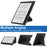 For Kobo Elipsa 2E Origami Case PU Leather+TPU E-book Reader Stand Cover with Auto Wake / Sleep - Black - 4