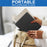 For Kobo Elipsa 2E Origami Case PU Leather+TPU E-book Reader Stand Cover with Auto Wake / Sleep - Black - 6