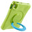 PEPKOO for iPad (2025) / 10.9 (2022) Shockproof Tablet Case 360-degree Rotatable PC Kickstand EVA Protective Cover - Green / Blue - 7