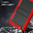 For Lenovo Tab M10 Plus TB-X606 Kickstand Shockproof Cover Silicone + PC Tablet Case - Red+Black - 4