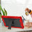 For Lenovo Tab M10 Plus TB-X606 Kickstand Shockproof Cover Silicone + PC Tablet Case - Red+Black - 6