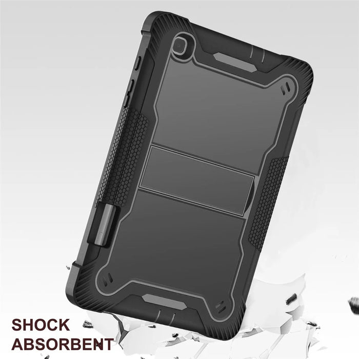 For Samsung Galaxy Tab S6 Lite (2024) / S6 Lite (2022) / S6 Lite (2020) Silicone + PC Tablet Case Kickstand Protection Cover - Black - 5