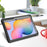 For Samsung Galaxy Tab S6 Lite (2024) / S6 Lite (2022) / S6 Lite (2020) Silicone + PC Tablet Case Kickstand Protection Cover - Black - 6