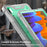 For Samsung Galaxy Tab S8 Ultra Kickstand Tablet Case Silicone + PC Shockproof Cover - Grey+Mint Green - 3