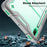 For Samsung Galaxy Tab S8 Ultra Kickstand Tablet Case Silicone + PC Shockproof Cover - Grey+Mint Green - 4