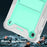 For Samsung Galaxy Tab A7 Lite 8.7-inch Tablet Case Silicone + PC Rugged Protective Kickstand Cover - Grey+Mint Green - 4