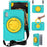 For Lenovo Tab M9 TB-310FU EVA+PC Tablet Protection Case Kickstand Hand Carrying Ring Cover with Shoulder Strap - Light Green - 1
