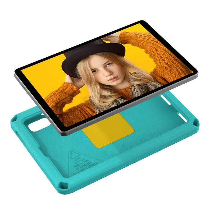 For Lenovo Tab M9 TB-310FU EVA+PC Tablet Protection Case Kickstand Hand Carrying Ring Cover with Shoulder Strap - Light Green - 4