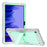 For Samsung Galaxy Tab A7 10.4 (2020) / (2022) Tablet Case Silicone + PC Protective Armor Kickstand Cover - Grey+Mint Green - 1