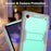 For Samsung Galaxy Tab A8 10.5 (2021) / (2022) Tablet Case Kickstand Silicone + PC Shockproof Armor Cover - Grey+Mint Green - 2