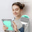 For Samsung Galaxy Tab A8 10.5 (2021) / (2022) Tablet Case Kickstand Silicone + PC Shockproof Armor Cover - Grey+Mint Green - 3