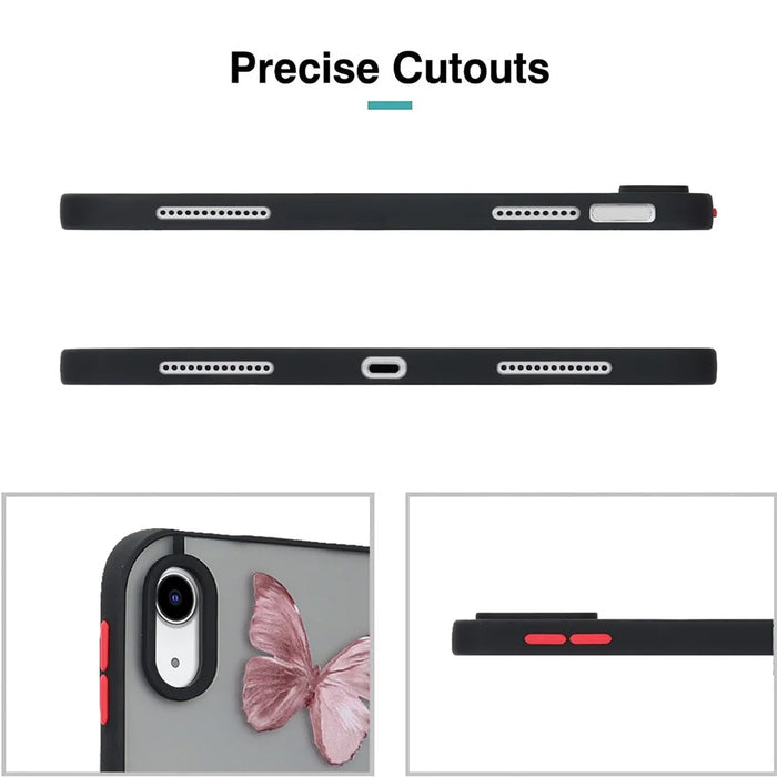 For iPad (2025) / 10.9 (2022) Soft TPU Tablet Case Pattern Printing Skin-Touch Back Cover - Butterfly - 7
