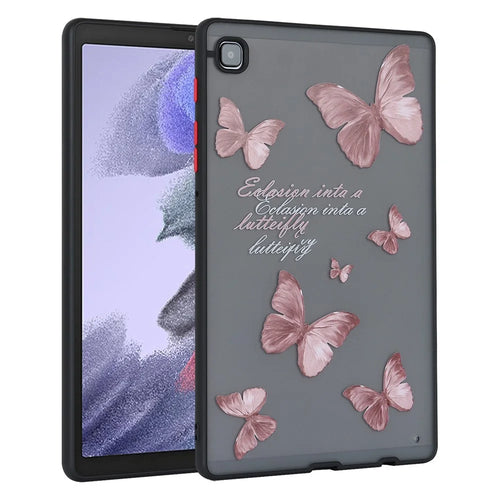For Samsung Galaxy Tab A7 Lite 8.7-inch T220 T225 Pattern Tablet Case Soft TPU Skin-touch Cover - Butterfly - 1