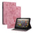 Tablet Cover for Amazon Fire HD 10 (2021) / HD 10 Plus (2021) Auto Wake / Sleep Imprinted PU Leather Stand Case - Pink - 1