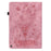 Tablet Cover for Amazon Fire HD 10 (2021) / HD 10 Plus (2021) Auto Wake / Sleep Imprinted PU Leather Stand Case - Pink - 7