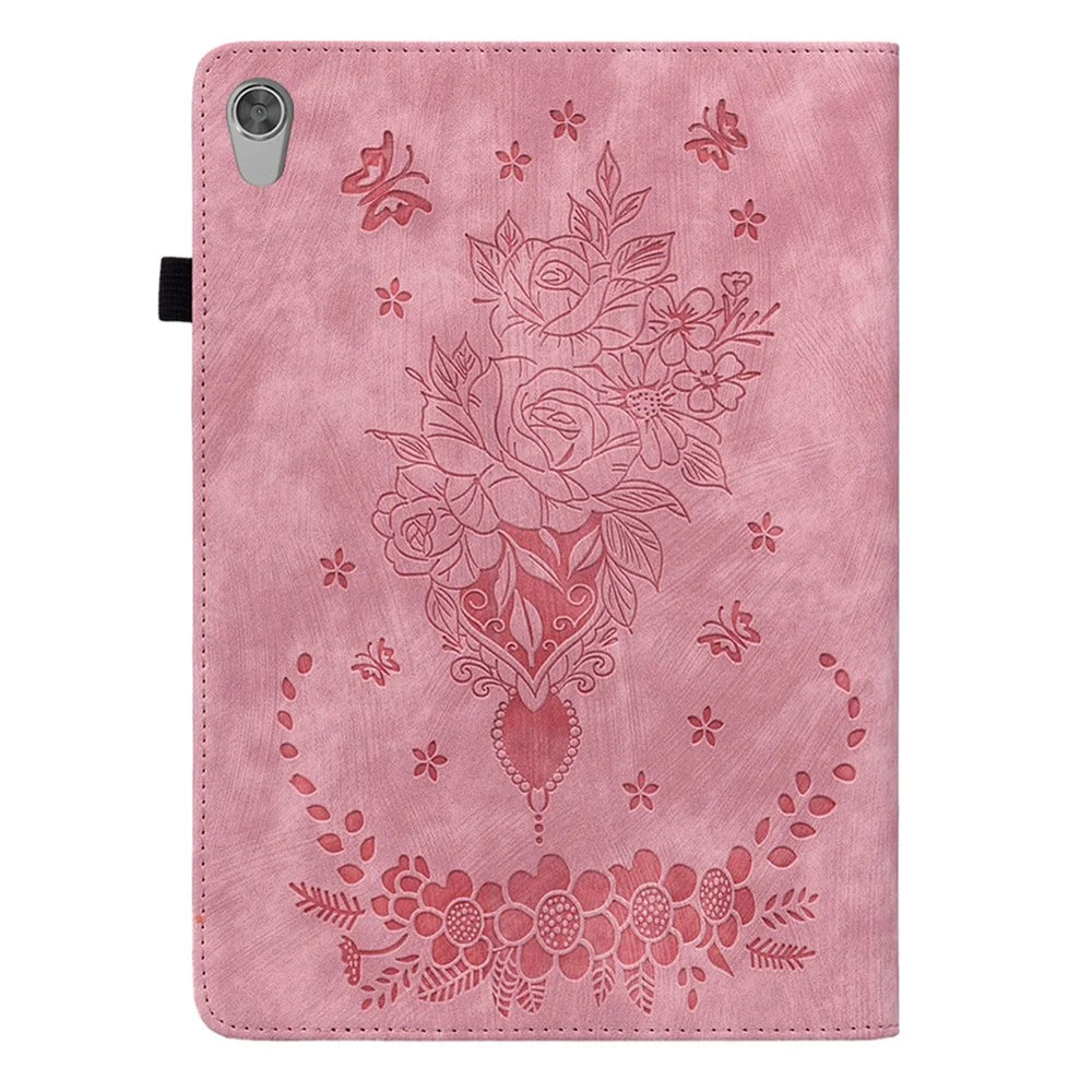 For Lenovo Tab M8 (HD) TB-8505F 8505X 8.0" Imprinted PU Leather Case Stand Tablet Cover - Pink - 7