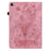 For Lenovo Tab M10 (Gen 3) Shockproof PU Leather Case Imprinted Design Stand Tablet Cover with Pen Holder - Pink - 7